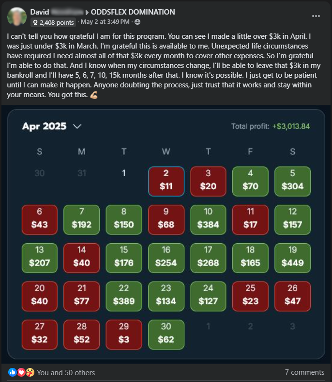 Sports betting training testimonial